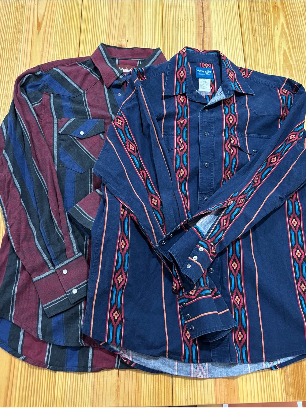 Wrangler Western Pearl Snap Shirt Men’s Large